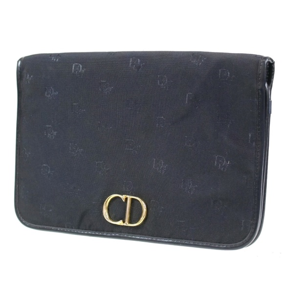 Dior Handbags - Vintage Dior Clutch/Crossbody Bag Black